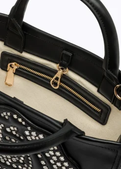 BAG WITH ROSE AND STUDS