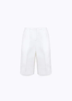 BERMUDA SHORTS IN LINEN BLEND