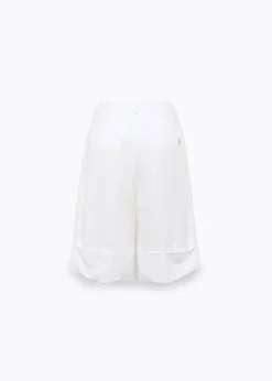 BERMUDA SHORTS IN LINEN BLEND