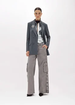 BLAZER IN MÉLANGE FLANNEL