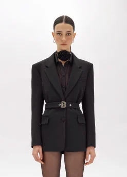 BLAZER IN STRETCH CRÊPE