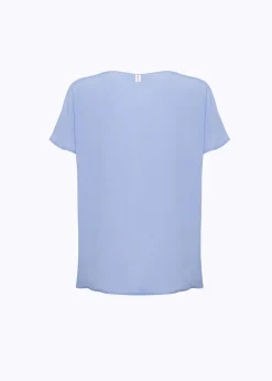 Blouse in silk crêpe de Chine