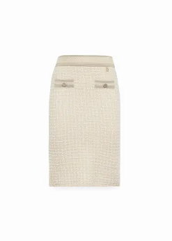 BOUCLÉ KNIT JACQUARD SKIRT