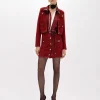 BOUCLÉ YARN JACKET WITH ROSE