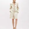 BOXY FLORAL JACQUARD JACKET