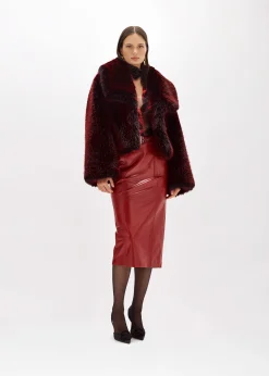 BOXY JACKET IN FAUX FUR