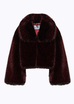 BOXY JACKET IN FAUX FUR