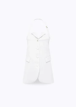 BUSTIER TOP IN LIGHT CRÊPE