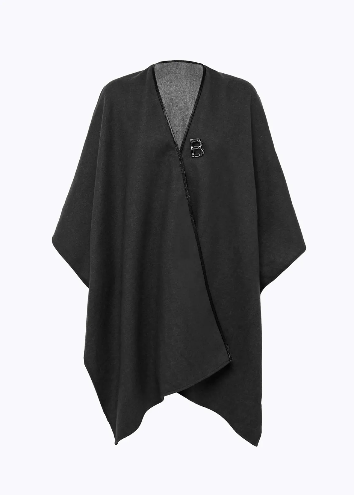 CAPE IN WOOL WITH RHINESTONES
