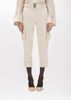 CARGO PANTS IN STRETCH WOOL CADY