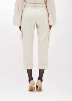 CARGO PANTS IN STRETCH WOOL CADY