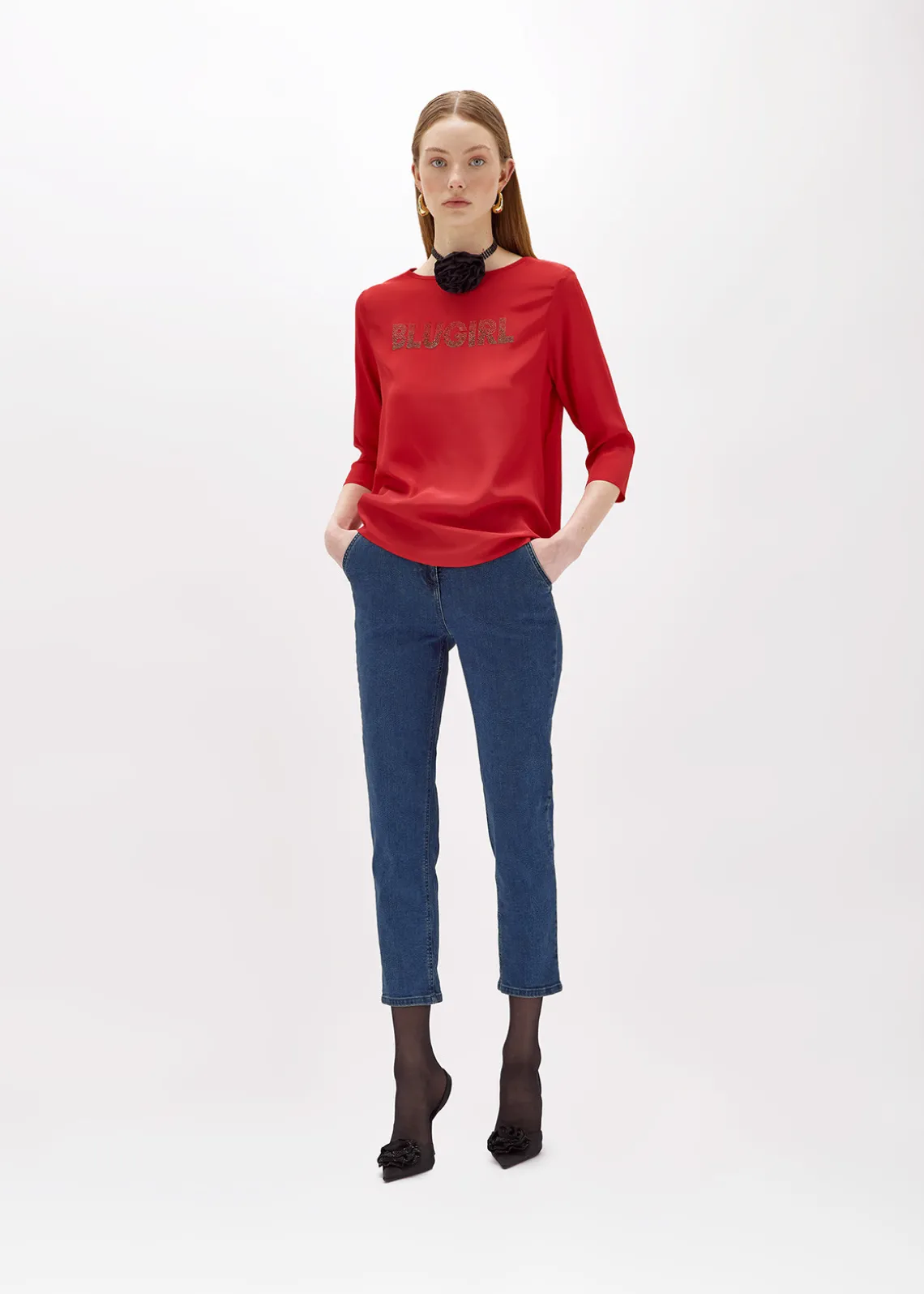 CARROT FIT JEANS IN STRETCH DENIM