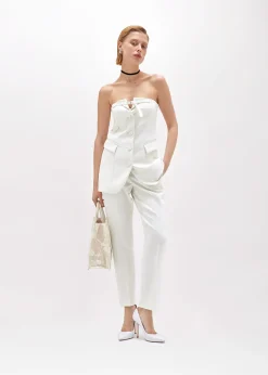 CIGARETTE PANTS IN LIGHT CRÊPE