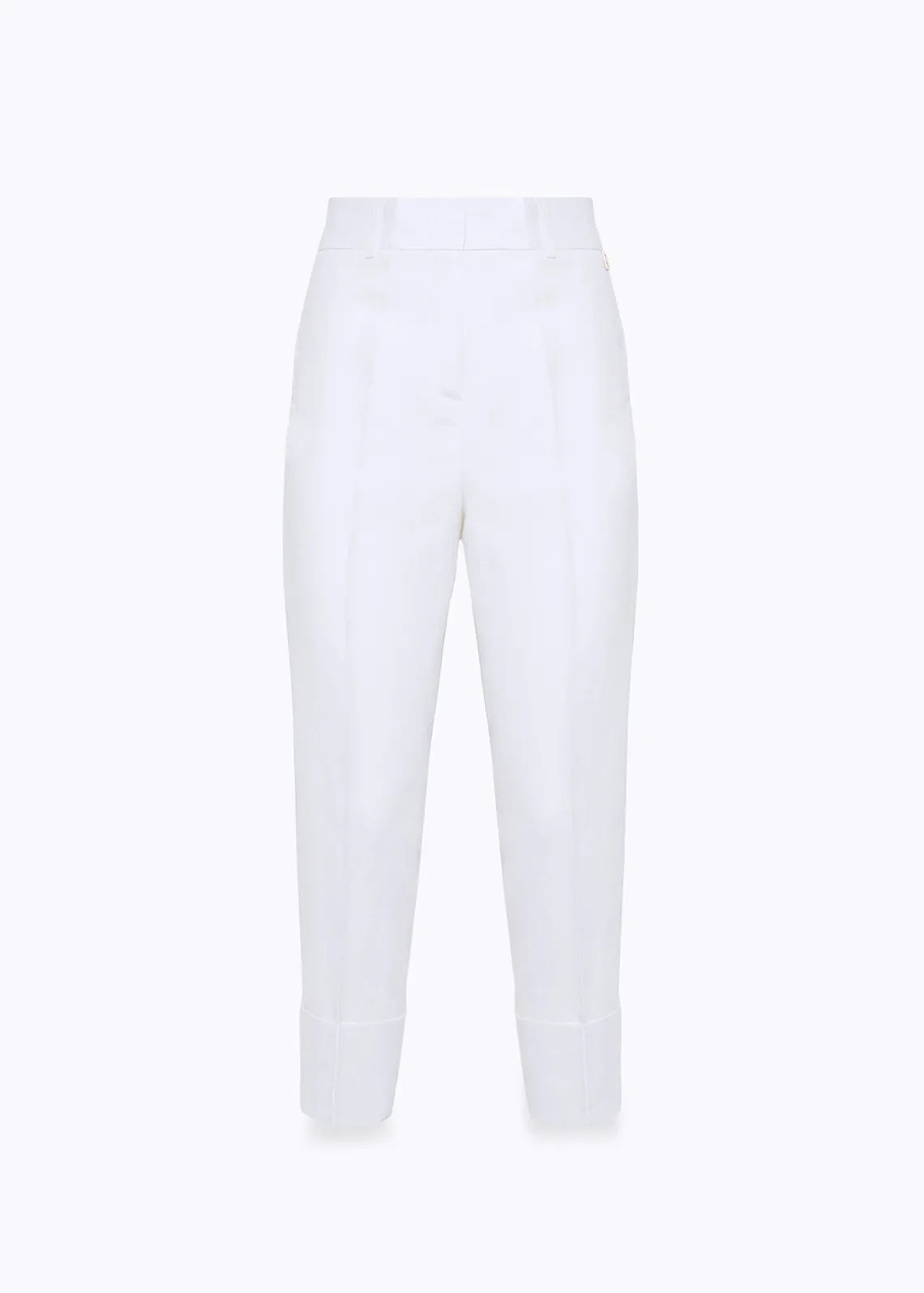 CIGARETTE PANTS IN LINEN BLEND
