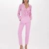 Cigarette pants in stretch crêpe