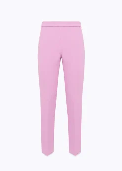 Cigarette pants in stretch crêpe