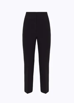 Cigarette pants in stretch crêpe
