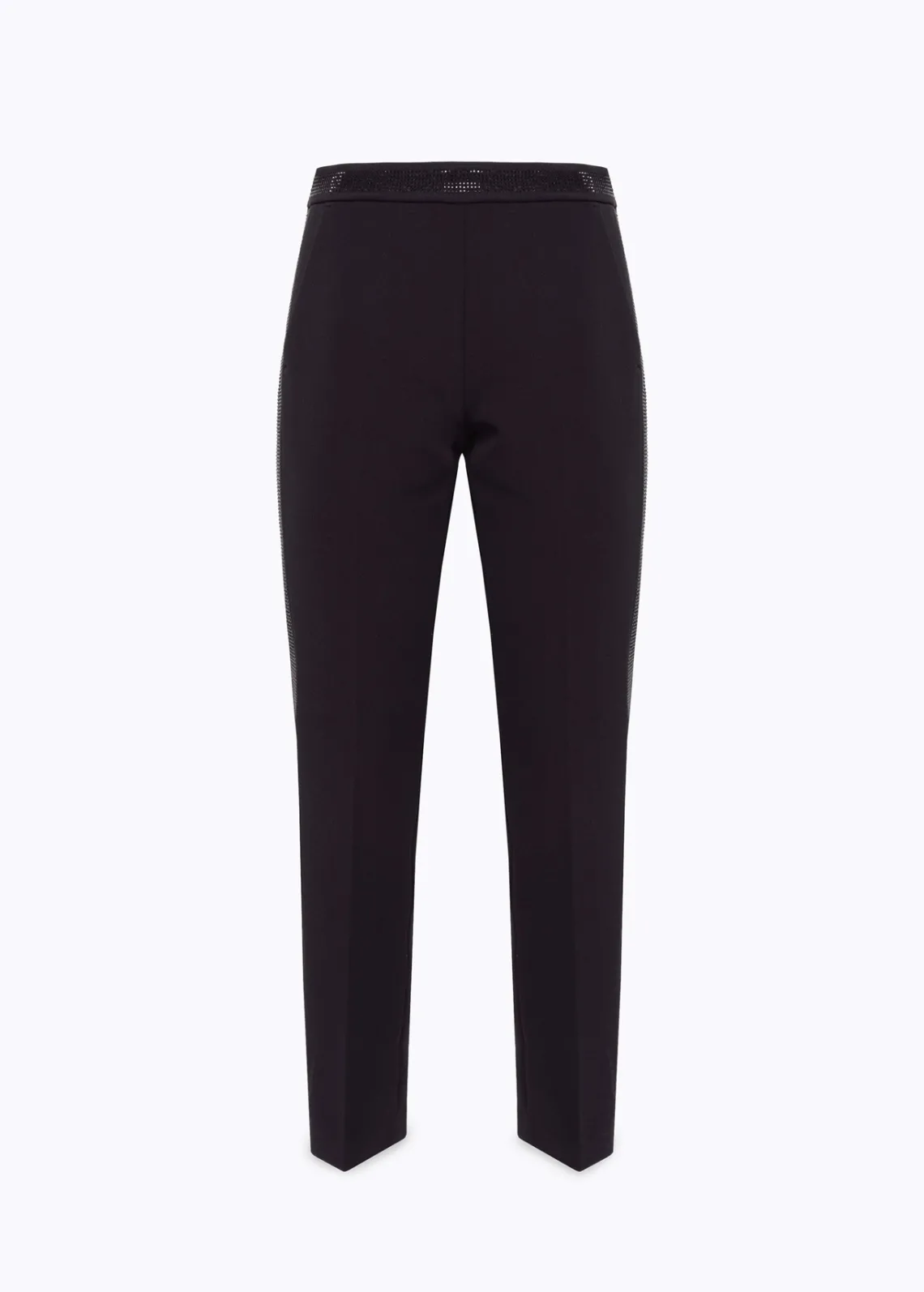 Cigarette pants in stretch crêpe