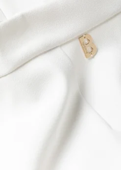 Cigarette pants in stretch crêpe
