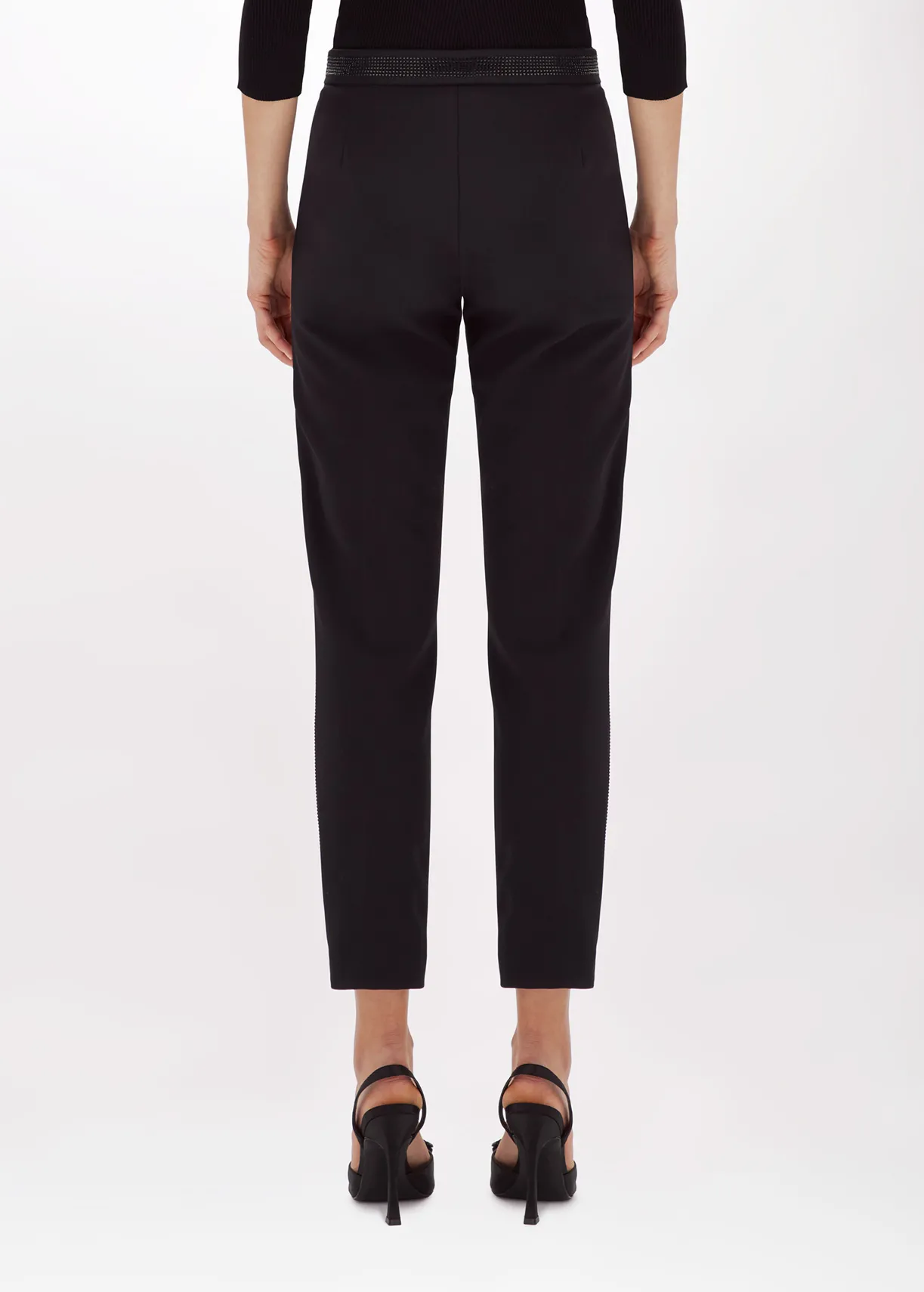 CIGARETTE PANTS IN STRETCH CRÊPE