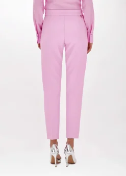 Cigarette pants in stretch crêpe