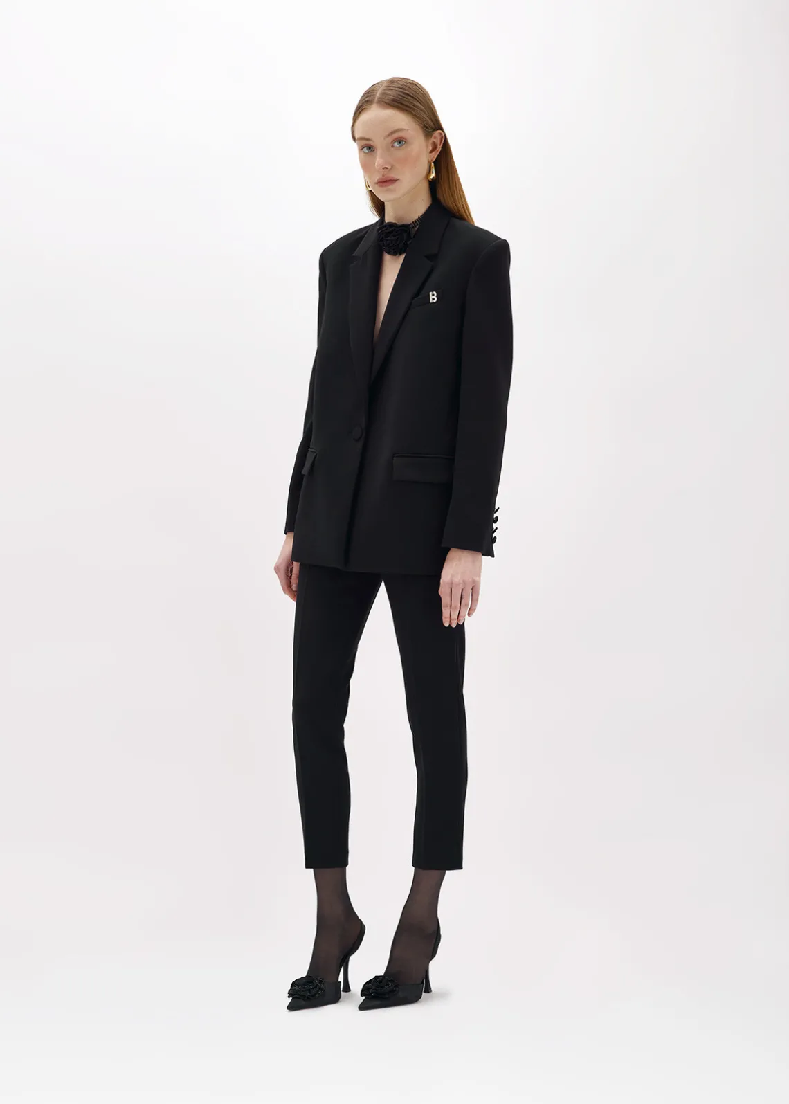 CIGARETTE PANTS IN WOOL CADY
