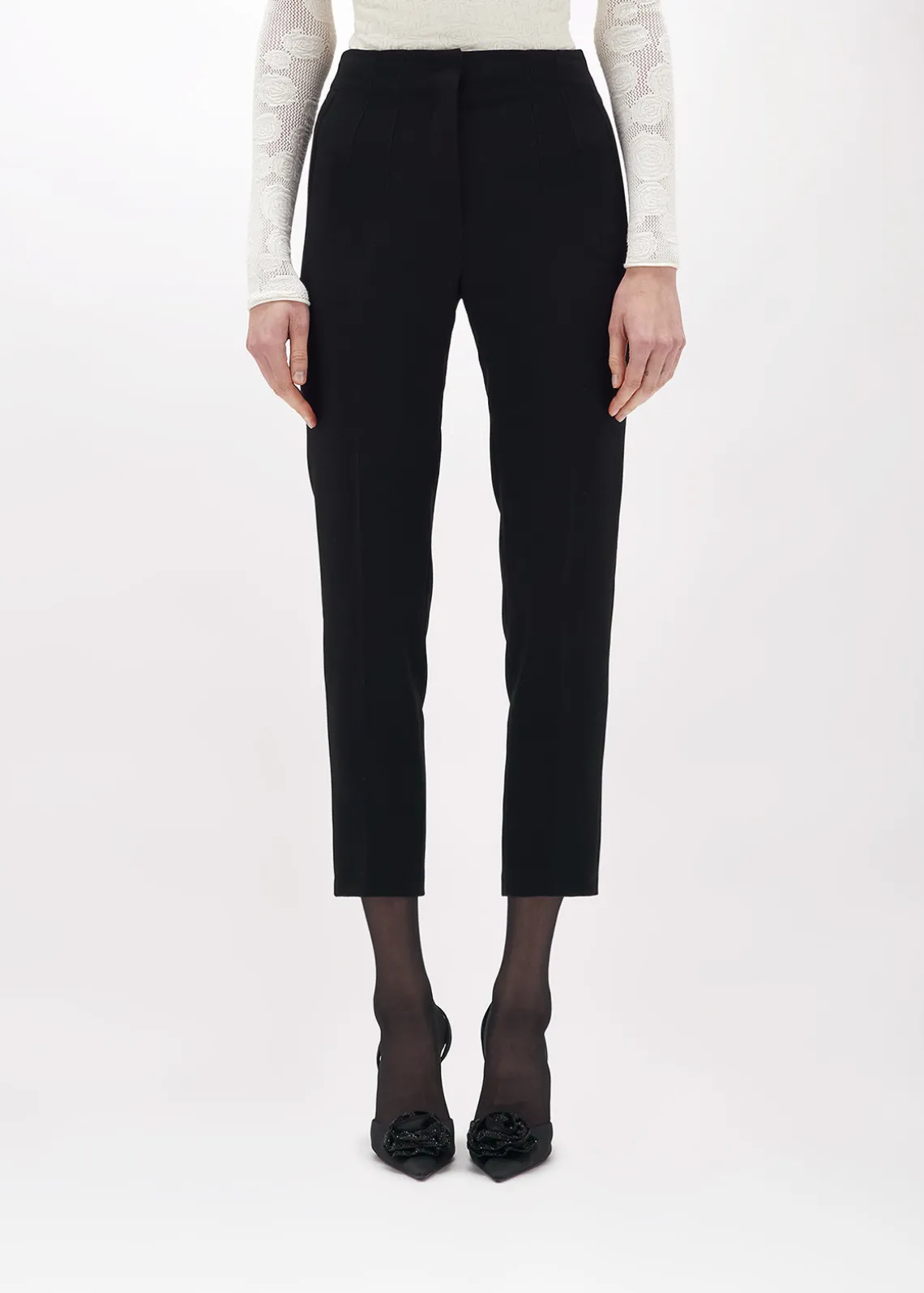 CIGARETTE PANTS IN WOOL CADY