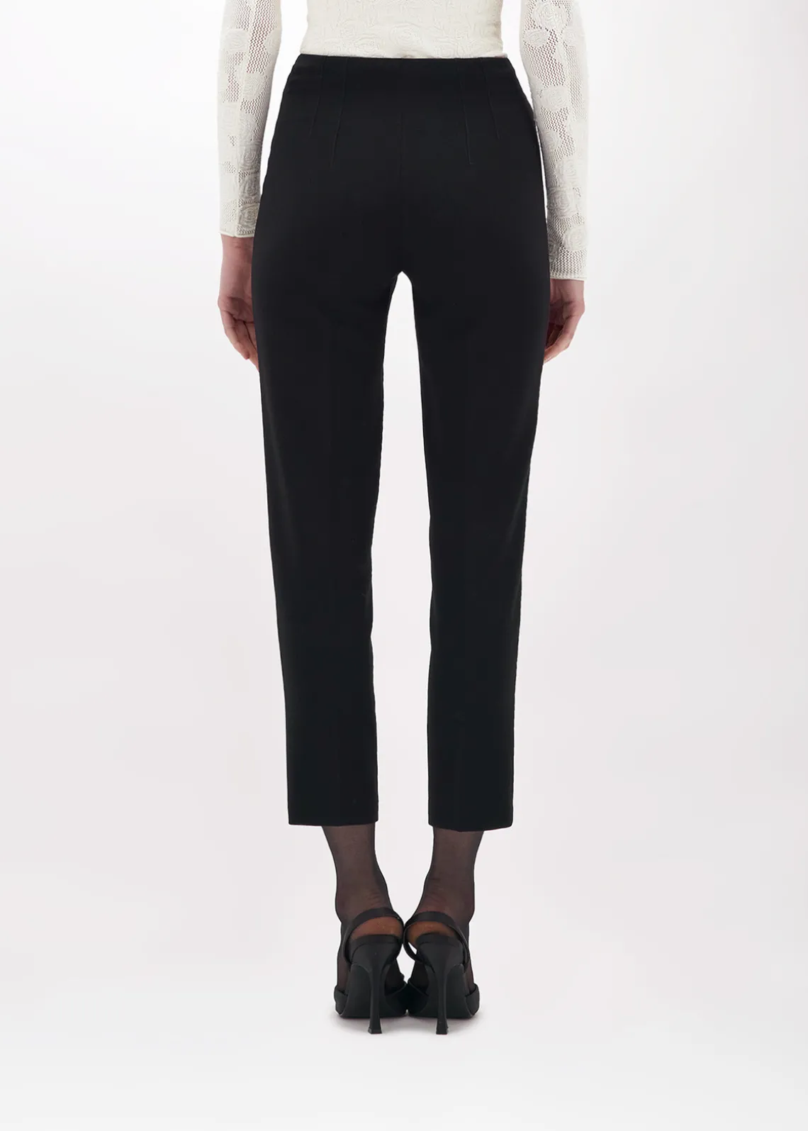 CIGARETTE PANTS IN WOOL CADY