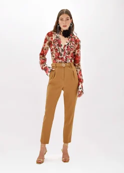 CIGARETTE TROUSERS IN CADY