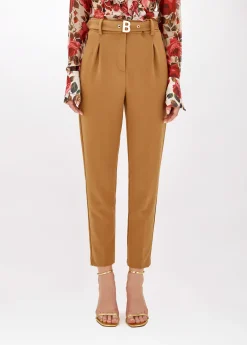 CIGARETTE TROUSERS IN CADY