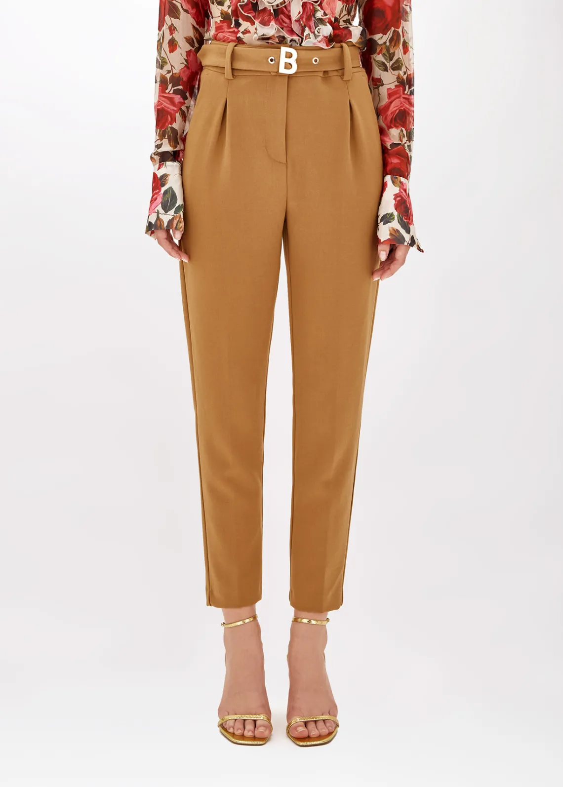 CIGARETTE TROUSERS IN CADY