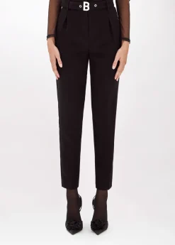 CIGARETTE TROUSERS IN CADY