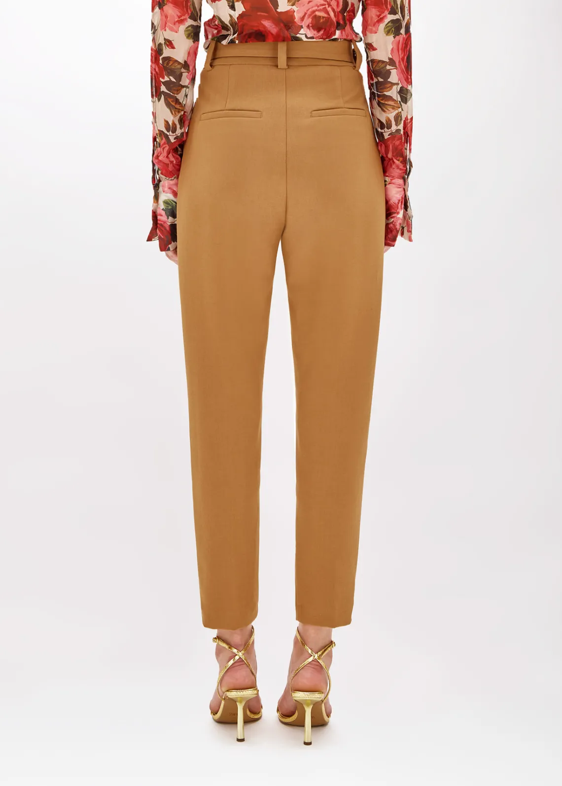 CIGARETTE TROUSERS IN CADY