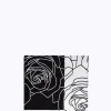 COLOR BLOCK STOLE WITH ROSES