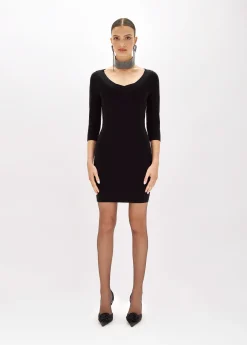 CROSSED DRESS IN VISCOSE