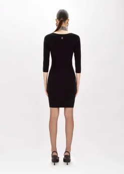 CROSSED DRESS IN VISCOSE