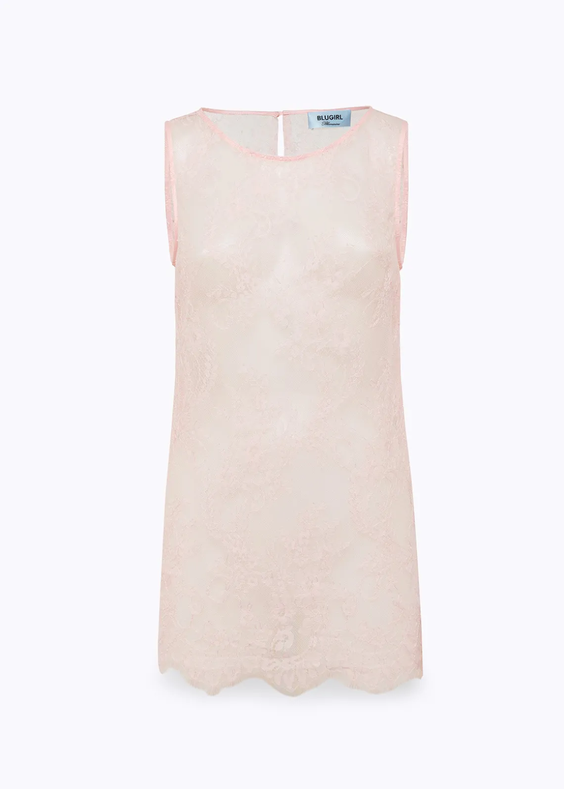 CRÊPE BLAZER JACKET WITH LACE TOP
