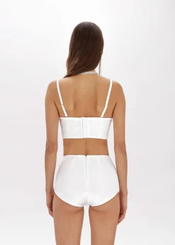 CULOTTES IN STRETCH SATIN