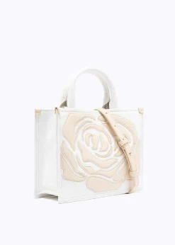 DENIM BAG WITH ROSE