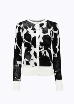 DOUBLE-FACE CARDIGAN WITH BROOCH