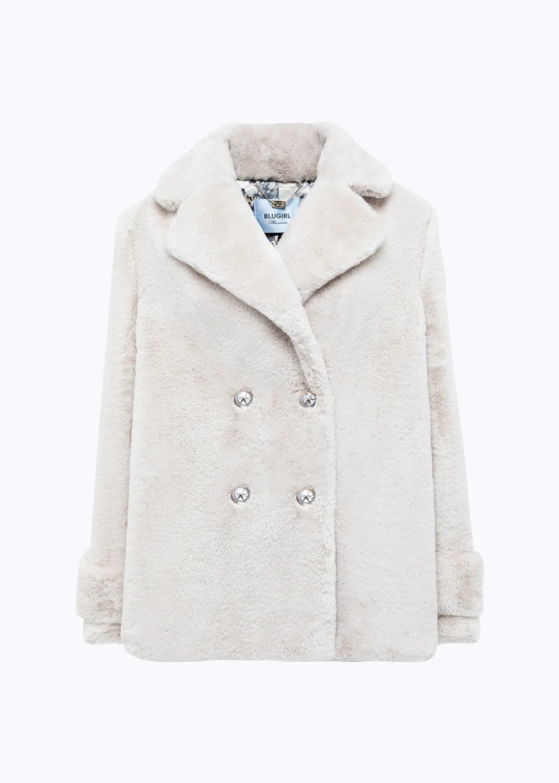 FAUX FUR CROPPED COAT