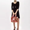 FITTED DRESS WITH BRANDED BELT