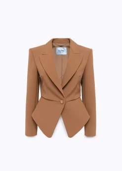 FITTED JACKET IN STRETCH CRÊPE