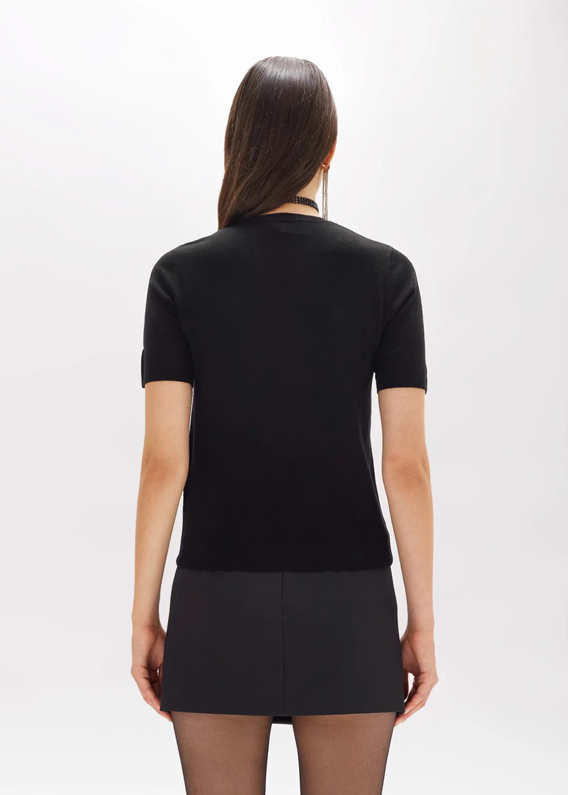 FITTED SWEATER IN VISCOSE BLEND