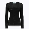 FITTED SWEATER WITH FLORAL PATTERN