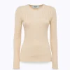 FITTED SWEATER WITH FLORAL PATTERN
