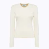 FITTED SWEATER WITH JEWEL BUTTONS