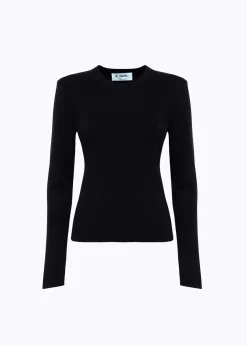 FITTED SWEATER WITH JEWEL BUTTONS