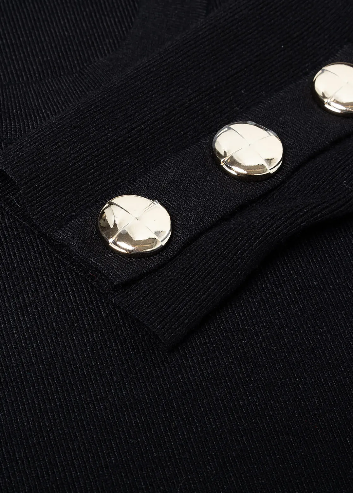 FITTED SWEATER WITH JEWEL BUTTONS
