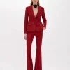 FLARE PANTS IN STRETCH CRÊPE